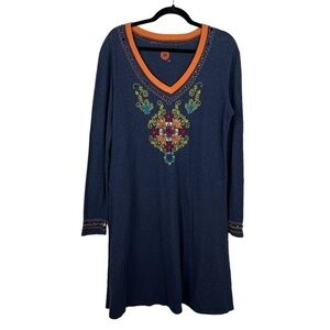 Double D Ranch Beaded Embroidered Knit Dress
